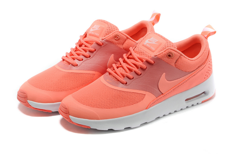 Women's Nike Air Max Thea 90 Shoes Orange White - Click Image to Close