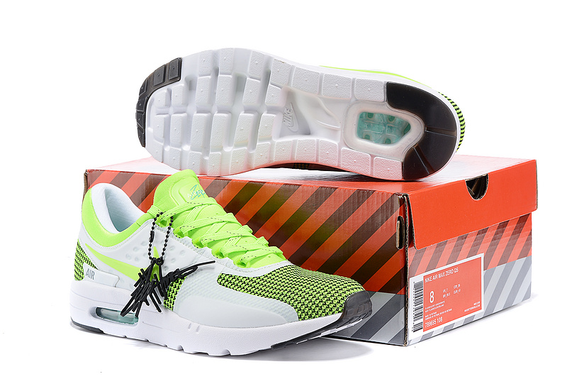 Nike Air Max Zero 87 II Green White Women Shoes - Click Image to Close