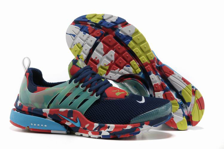 New Nike Air Presto 1 Camo Blue Green Red Sport Shoes
