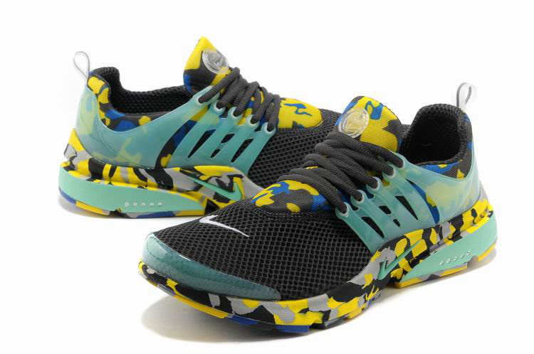 New Nike Air Presto 1 Camo Light Green Yellow Green Sport Shoes - Click Image to Close