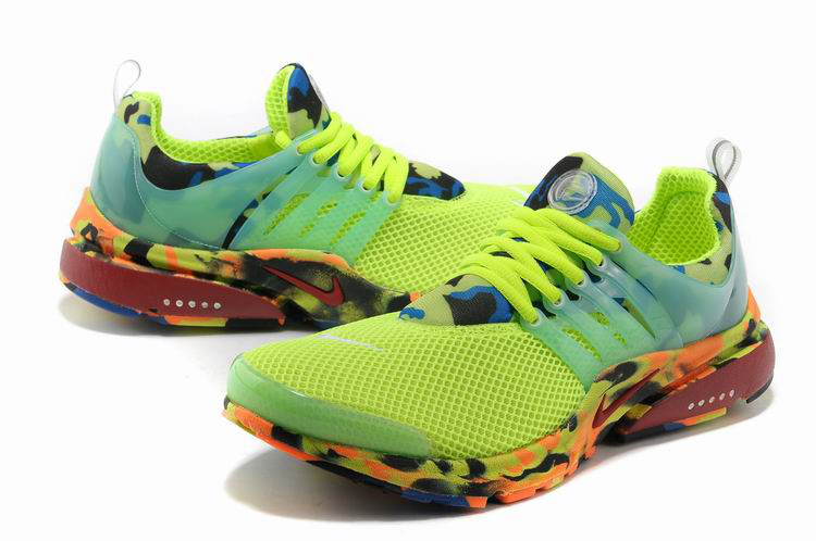 New Nike Air Presto 1 Camo Volt Green Orange Sport Shoes