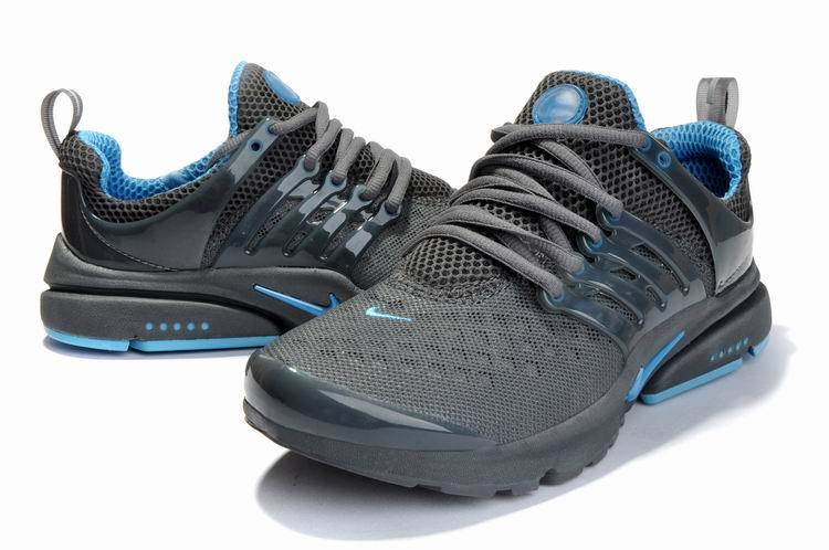 New Nike Air Presto 2 Carve All Grey Blue Sport Shoes With Big Holes - Click Image to Close