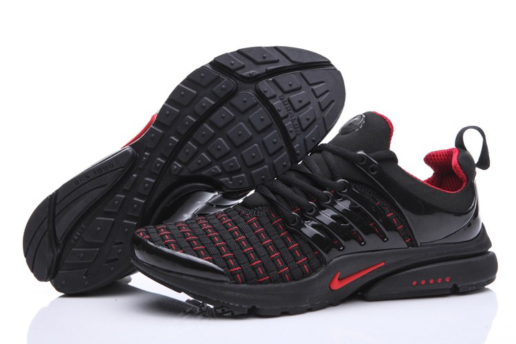 New Nike Air Presto Knit Black Red Sport Shoes - Click Image to Close