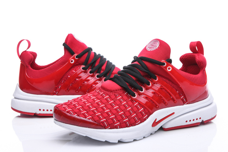 New Nike Air Presto Knit Red White Sport Shoes - Click Image to Close