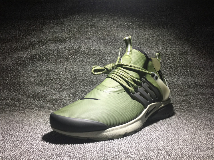 New Nike Air Presto Mid Utility Army Green White Running Shoes - Click Image to Close