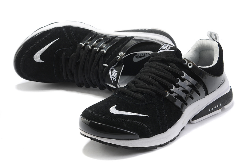 New Nike Air Presto Suede Black White Sport Shoes - Click Image to Close