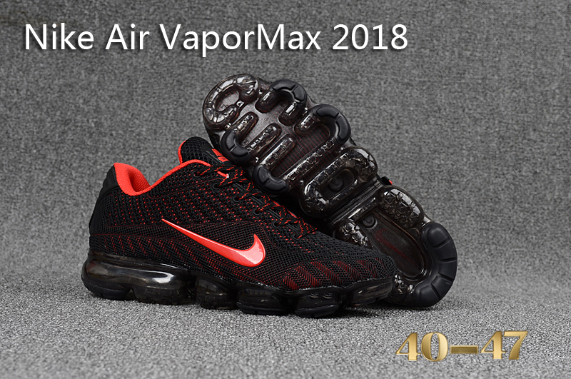 Nike Air VaporMax 2018 Black Red Shoes