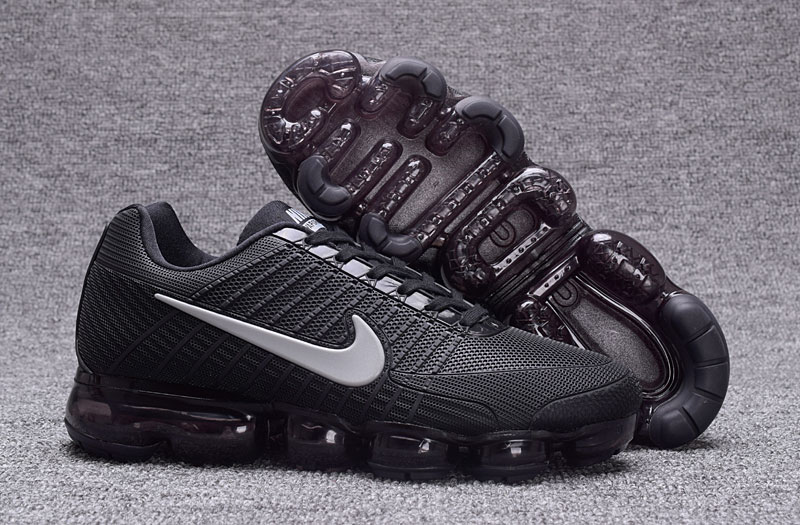 Nike Air VaporMax Flyknit All Black Shoes - Click Image to Close