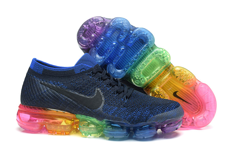 Nike Air VaporMax Flyknit Blue Colorful Shoes