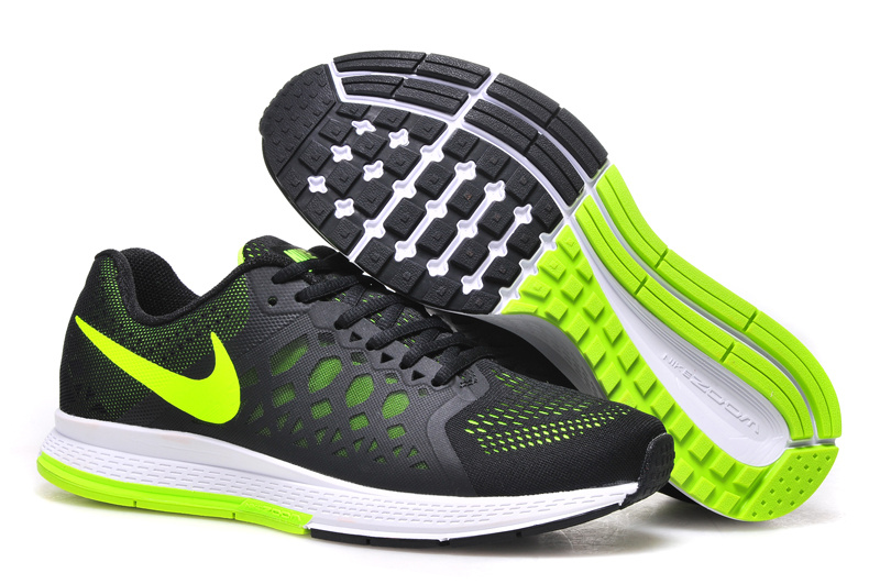 Nike Air Zoom Pegasus 31 Black Fluorscent Green Running Shoes