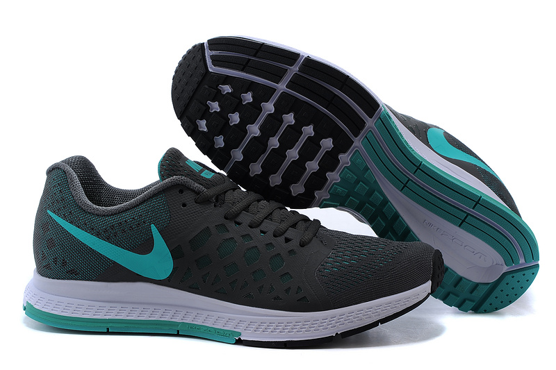 Nike Air Zoom Pegasus 31 Black Green Running Shoes - Click Image to Close