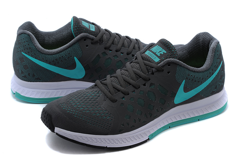 Nike Air Zoom Pegasus 31 Black Green Running Shoes - Click Image to Close