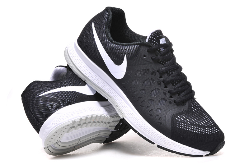 Nike Air Zoom Pegasus 31 Black White Running Shoes - Click Image to Close