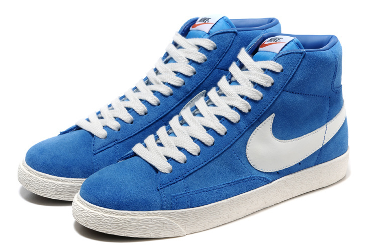 Nike Blazer 1 High Blue White Shoes