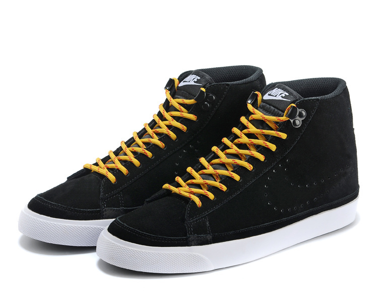 Nike Blazer 2 High Black Yellow White Shoes