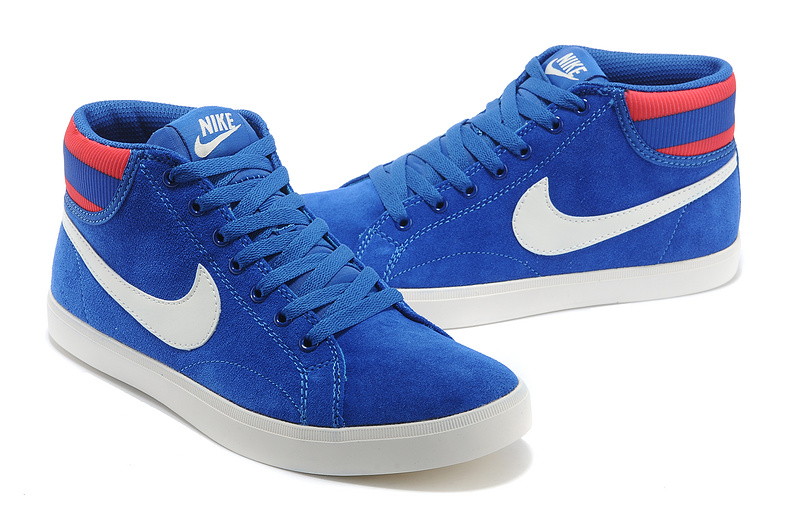 Nike Blazer High Blue White Shoes - Click Image to Close