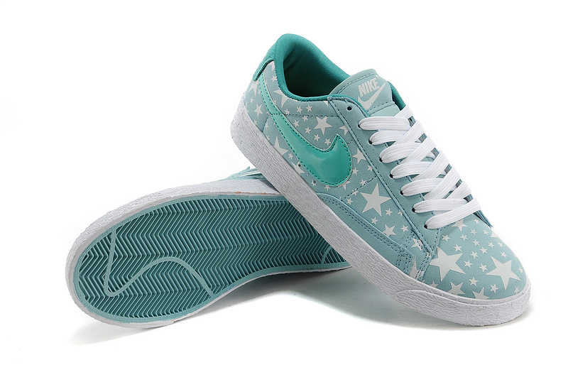 Nike Blazer Low Midnight Jade White Stars Women's Shoes