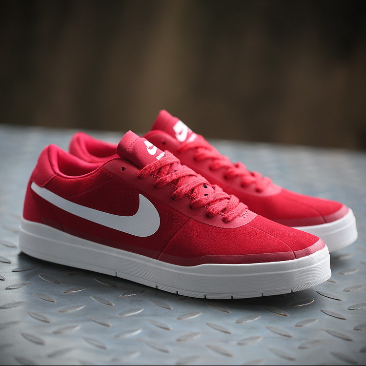 Nike Bruin SB HyperFeel Red White Shoes - Click Image to Close