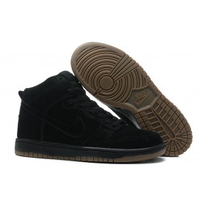 Nike Dunk High SB All Black Shoes - Click Image to Close