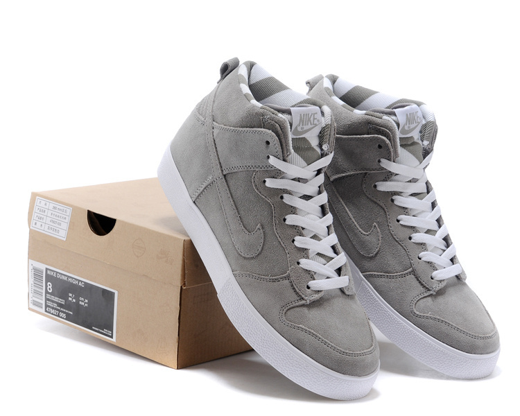 Nike Dunk SB Grey White Shoes - Click Image to Close