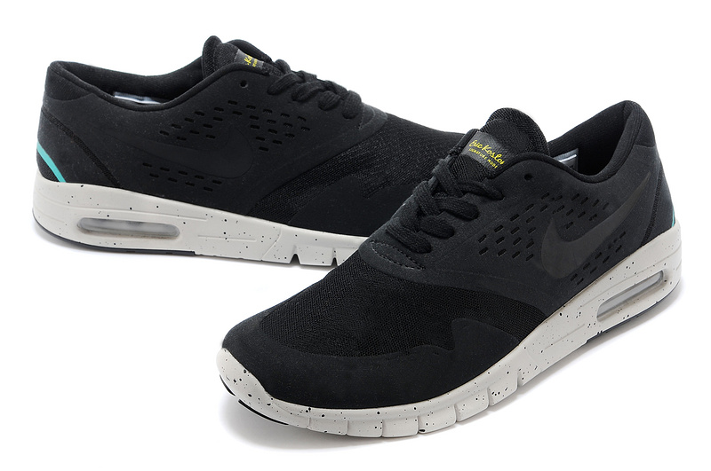 Nike Eric Koston 2 Max Shoes Black White - Click Image to Close