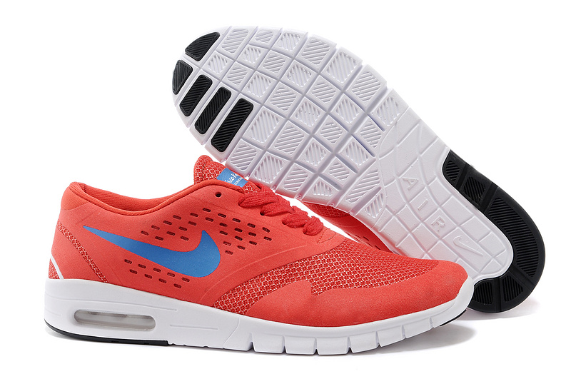 Nike Eric Koston 2 Max Shoes Red White - Click Image to Close