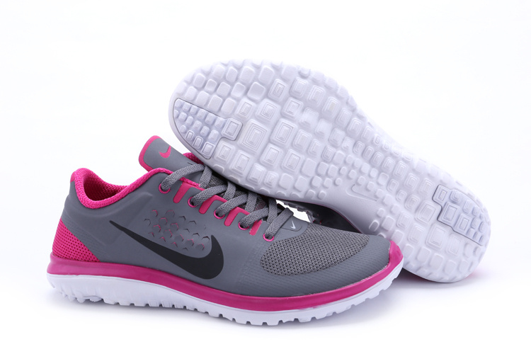 Nike FS Lite Run Shoes Grey Pink For Women