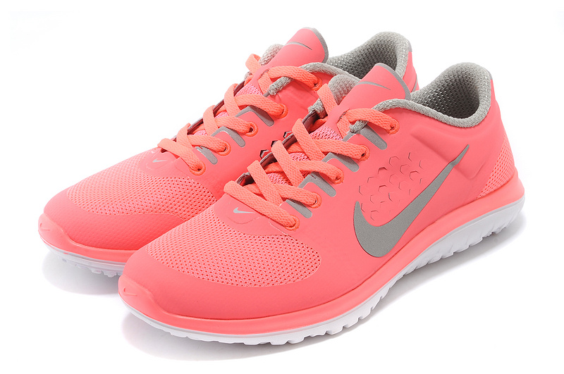 Nike FS Lite Run Shoes Light Orange Grey For Women