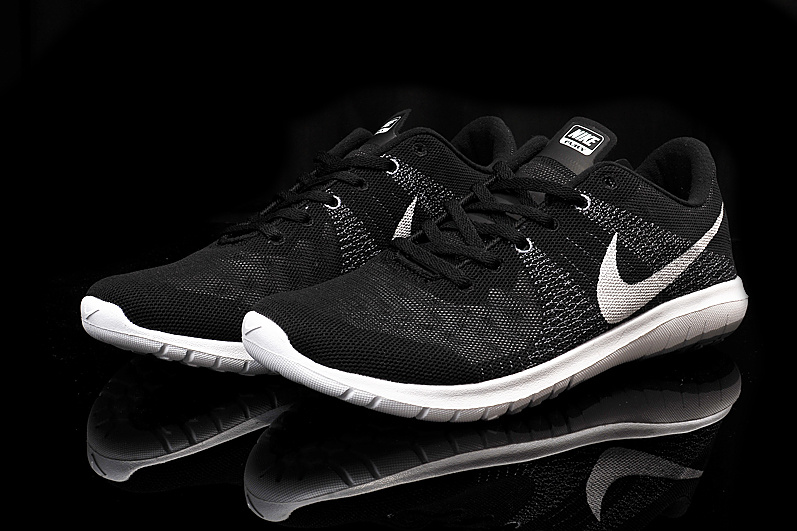 Nike Flex Series Black White Running Shoes