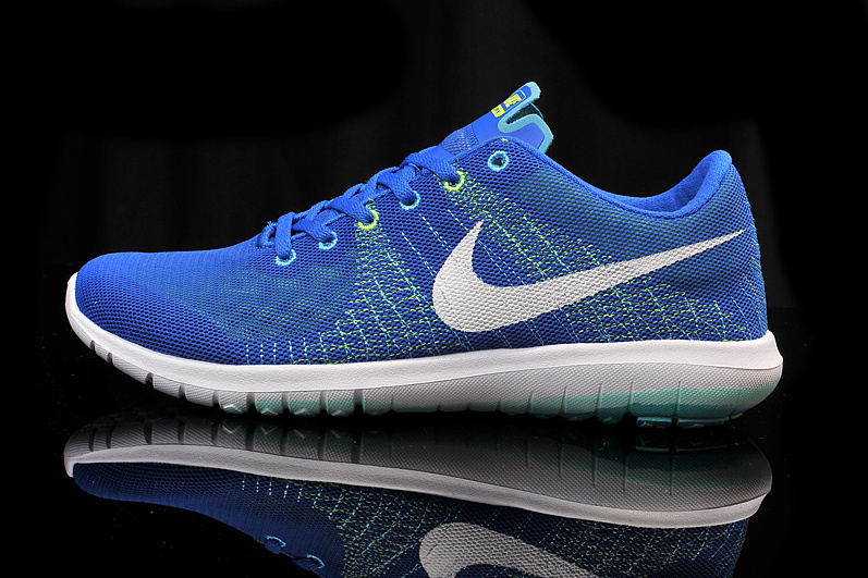 Nike Flex Series Blue White Running Shoes - Click Image to Close