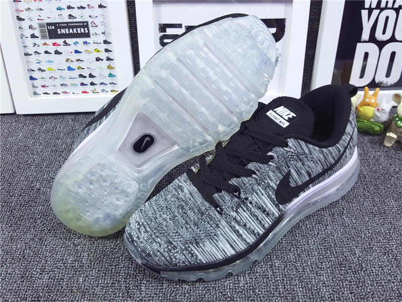 Nike Flyknit Air Max 2014 Grey Black Shoes