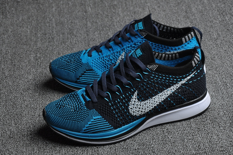 Nike Flyknit Racer Blue Black Women Shoes