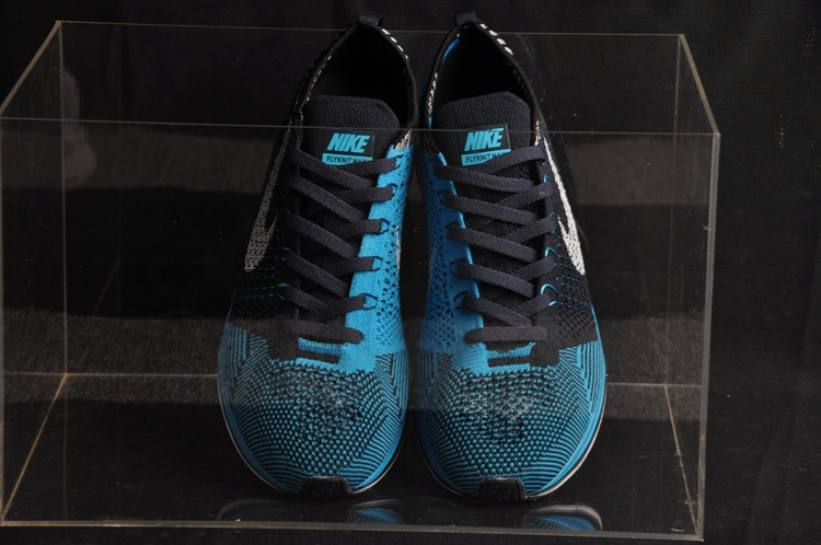 Nike Flyknit Racer Blue Black Women Shoes