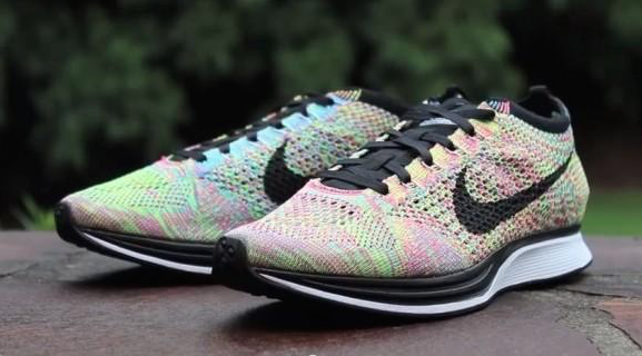 Nike Flyknit Racer Green Black Women Shoes