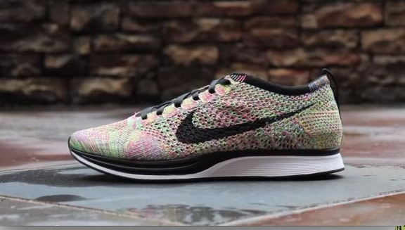 Nike Flyknit Racer Green Black Women Shoes