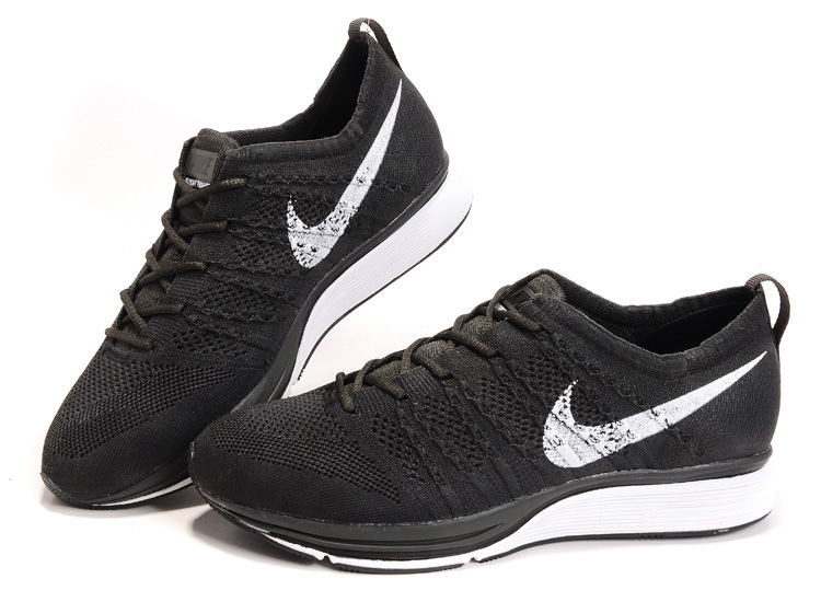 Nike Flyknit Trainer All Black Shoes - Click Image to Close