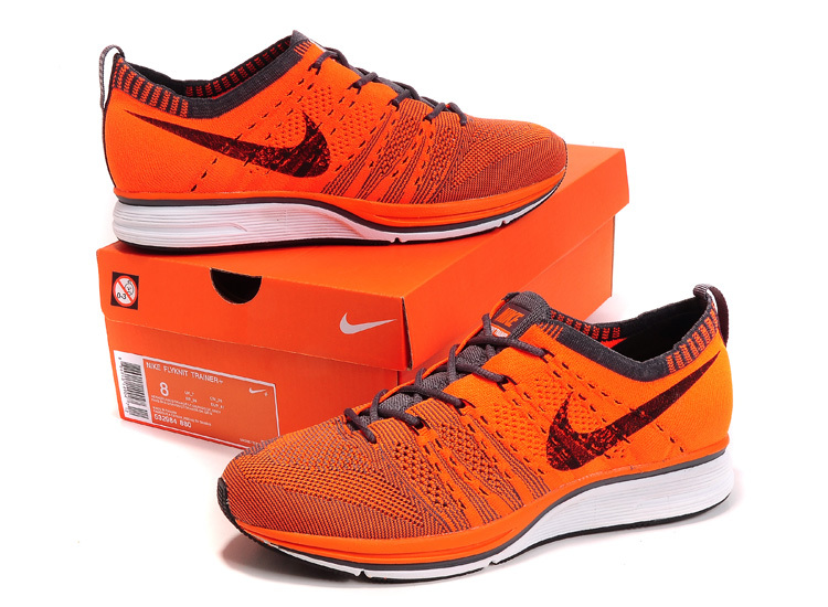 nike flyknit trainer orange