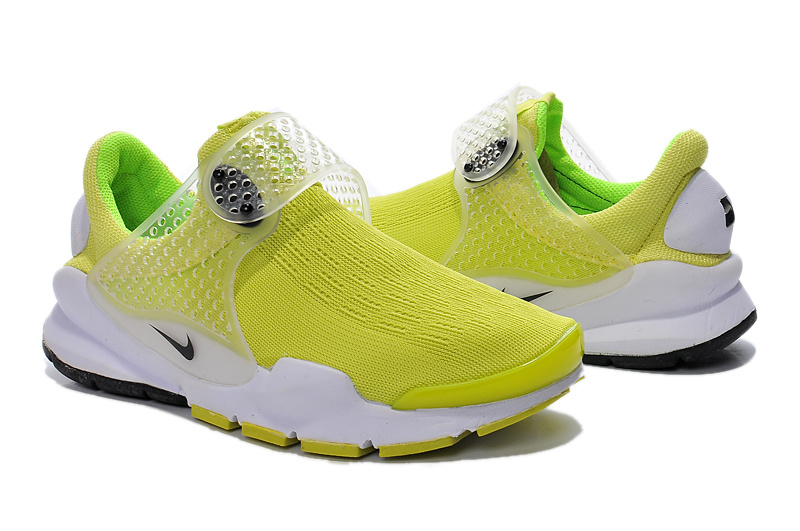 Nike Fragment Design Sock Dart SP Yellow White Shoes For Women - Click Image to Close