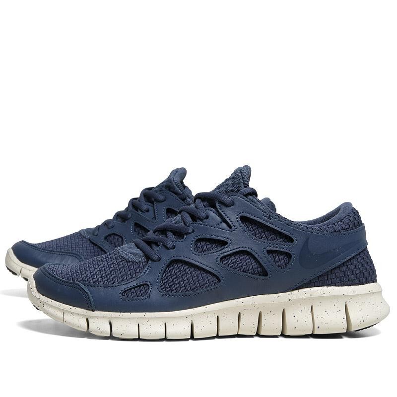 Nike Fre Run 2 Women Blue White Shoes