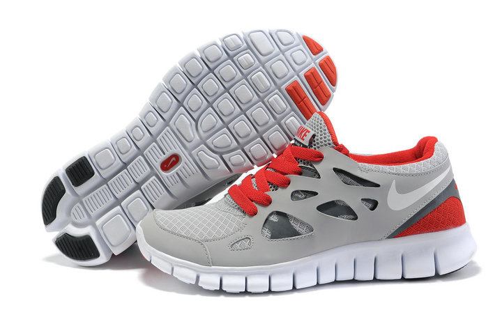 Nike Free 2.0 Blue Grey Red White Running Shoes