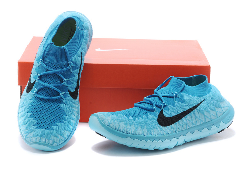 Nike Free 3.0 Flyline Baby Blue Black Running Shoes