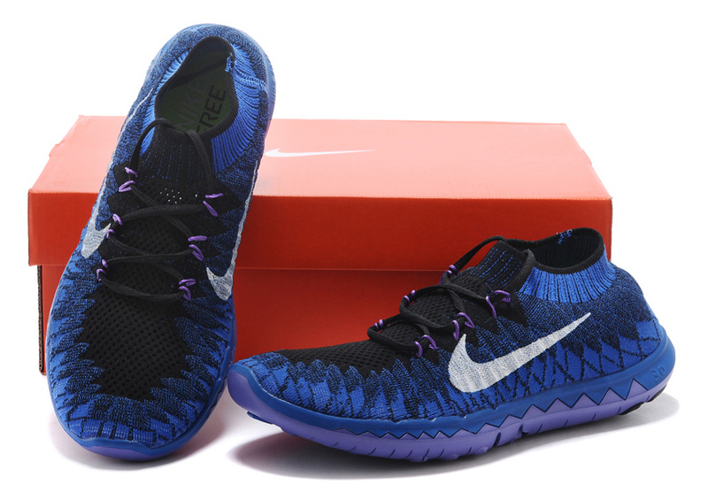 Nike Free 3.0 Flyline Black Blue Purple Running Shoes