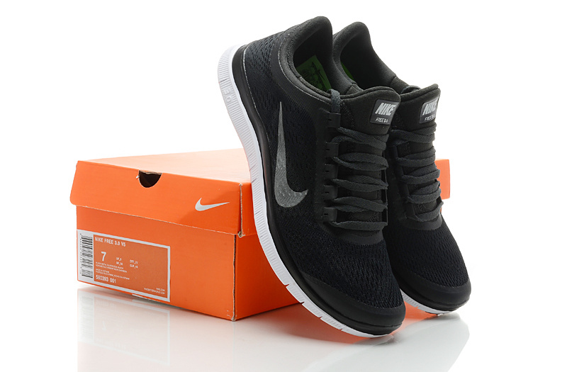 Nike Free 3.0 V5 All Black Shoes - Click Image to Close