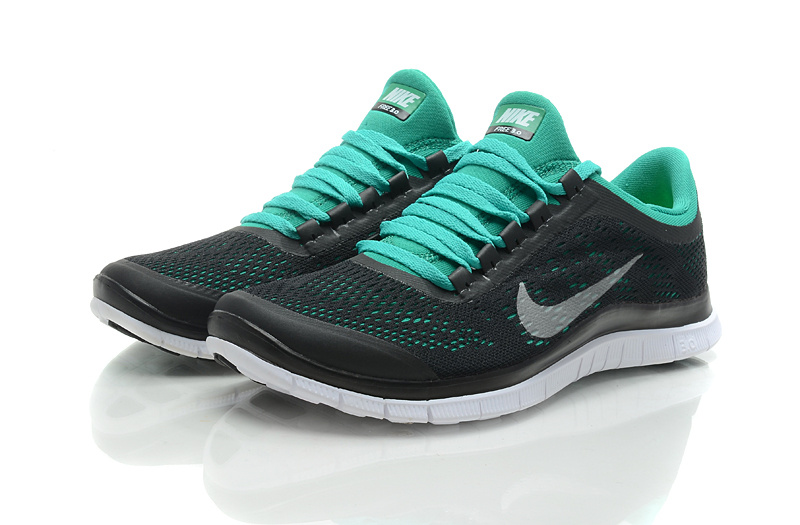 Nike Free 3.0 V5 Black Green Shoes - Click Image to Close