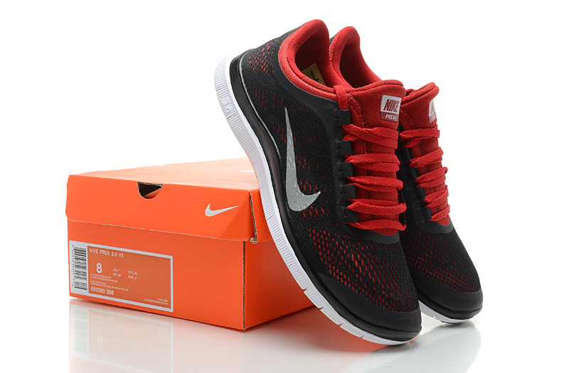 Nike Free 3.0 V5 Black Red Shoes