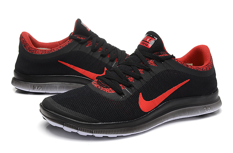 Nike Free 3.0 V5 EXT Black Red Shoes - Click Image to Close