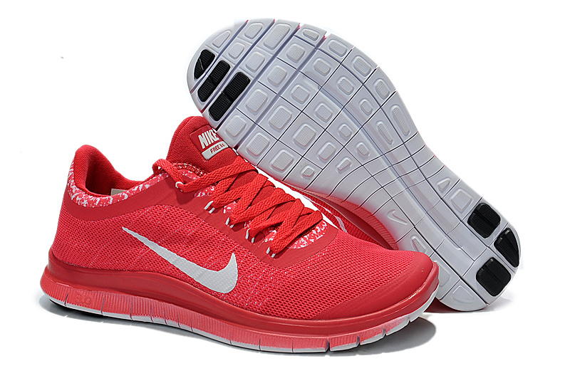 Nike Free 3.0 V5 EXT Red Silver For Women