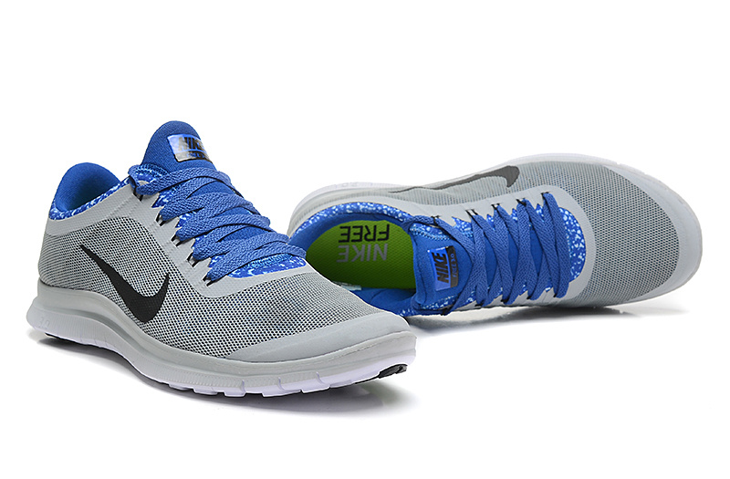 Nike Free 3.0 V5 EXT White Blue Black Shoes - Click Image to Close