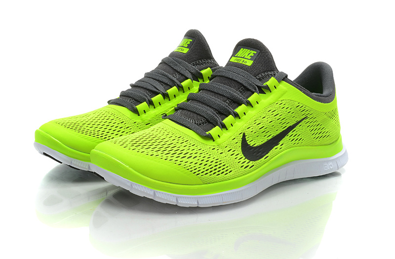 Nike Free 3.0 V5 Fluorscent Green Black Shoes - Click Image to Close