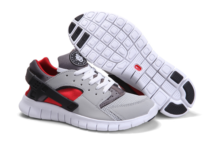 nike huarache mens red and white